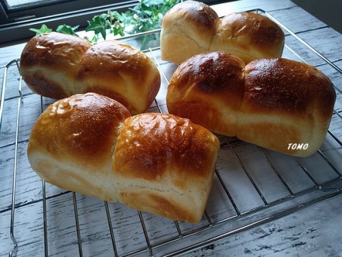 パウンドケーキ型で焼いた山型食パン