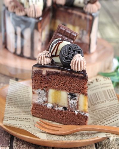 チョコバナナクッキークリームショート