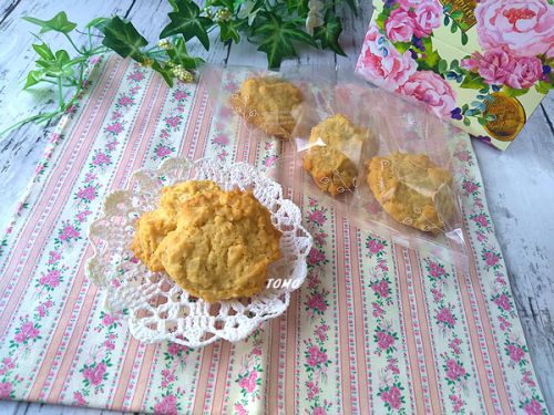 プレゼントに♪スライスアーモンドのドロップクッキー