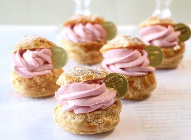 「通信レッスン」ラズベリー シュークリーム