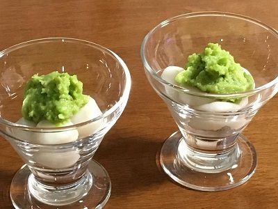 ずんだ白玉パフェ♪