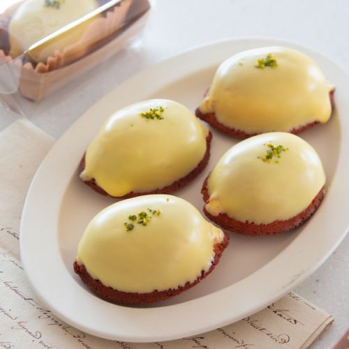 レモンケーキを可愛くラッピングして、プレゼント♡