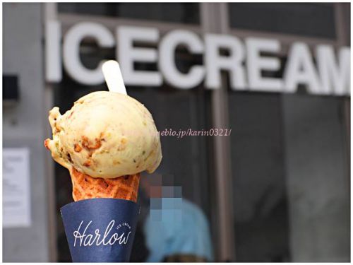 ワッフルコーンには注意っ「Harlow」でピスタチオ