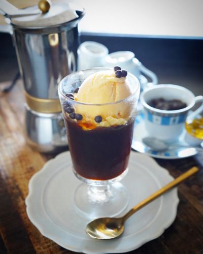コーヒーゼリーフロート