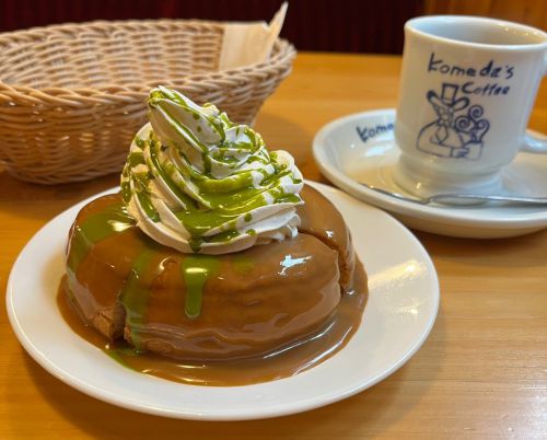 コメダ珈琲♡シロノワール抹茶キャラメル