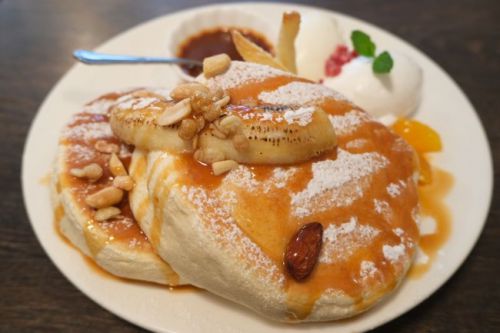 【九州 福岡・天神】カフェデルソル Cafe del SOL キャラメルパンケーキ