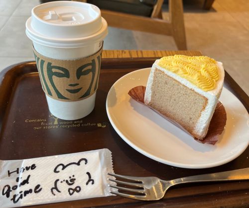 スタバ♡スイートポテトシフォンケーキ